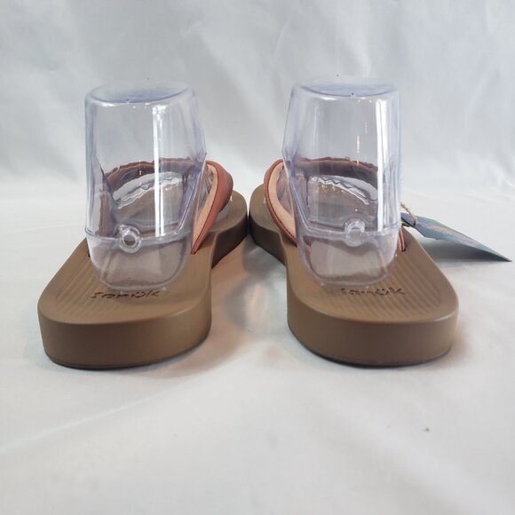 New Women Sanuk Cosmic Yoga Mat Flip Flop Sandal 1127391 Baked Clay Size 9 - Picture 10 of 10